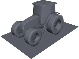 New Holland 250hp Tractor CAD 3D Model