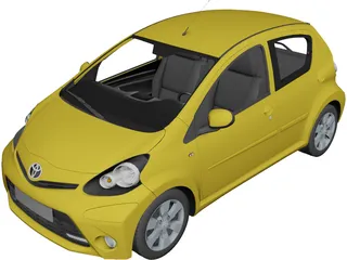 Toyota Aygo (2013) 3D Model