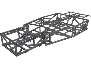 Kit Car Frame CAD 3D Model