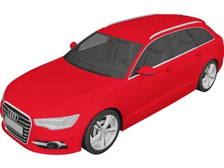 Audi S6 Avant (2013) 3D Model