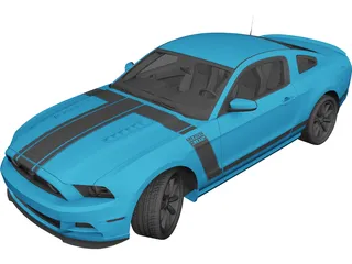 Ford Mustang Boss 302 (2013) 3D Model