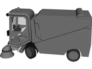 Tennant 636 Vacuum Sweeper 3D Model