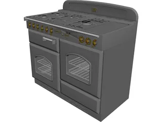 Cooker Retro 3D Model