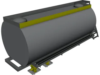 Oil Tanker Body CAD 3D Model