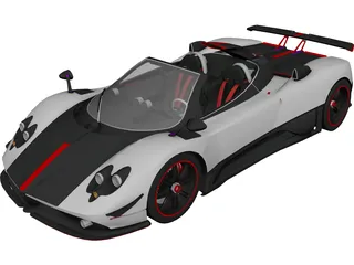 Pagani Cinque Roadster 3D Model 3D Preview