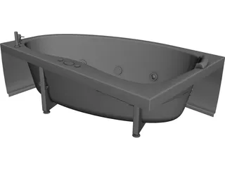 Bathtub CAD 3D Model