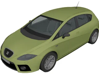 Seat Leon Cupra 3D Model