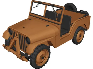 Jeep Willys 3D Model