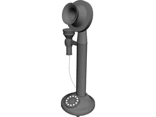 Vintage Telephone 3D Model