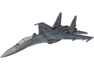 Sukhoi Su-35 Super Flanker 3D Model