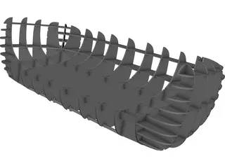 Sofa Laser Cut CAD 3D Model