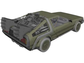 DMC DeLorean (1980) 3D Model