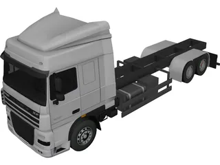 DAF XF 6x2 3D Model