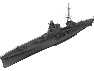 Gorizia class Heavy Cruiser 3D Model