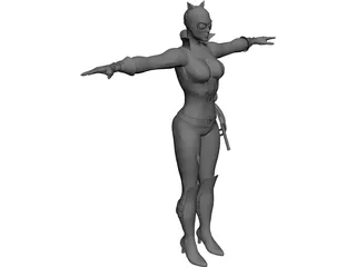 Cat Woman 3D Model