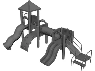 Children Playground CAD 3D Model