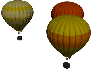 Balloons 3D Model 3D Preview