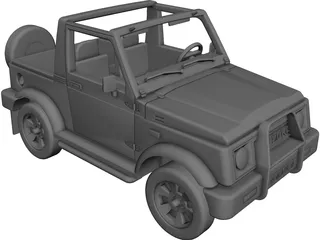 Suzuki Samurai CAD 3D Model