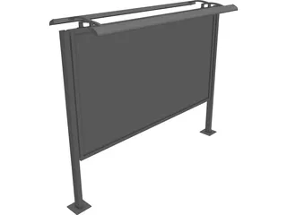 Billboard CAD 3D Model
