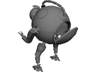 Round Robot 3D Model