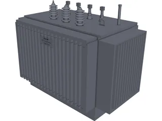 ABB 1000KVA Transformer 3D Model