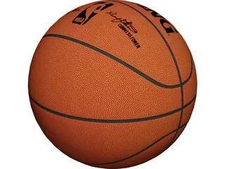 NBA Spalding Basketball Ball 3D Model