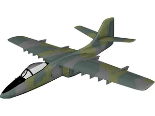 Northrop YA-9A 3D Model 3D Preview