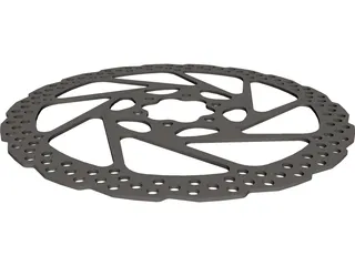 Brake Disc Shimano 180 CAD 3D Model