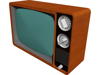 Old TV 3D Model