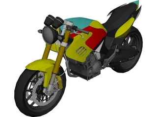 Honda Tiger Revo 200 3D Model