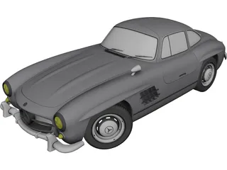 Mercedes-Benz 300SL Gullwing 3D Model