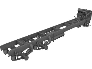 Truck Chassis and Suspension 3D Model