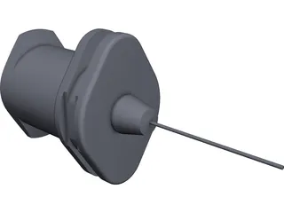 Luer Lock Needle CAD 3D Model