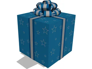 Christmas Present Box 3D Model 3D Preview