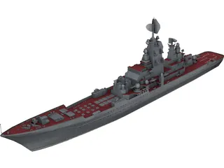 Kirov Russian Kreiser 3D Model