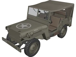 Jeep Willys 3D Model