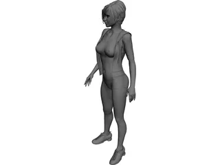 Girl Beauty 3D Model