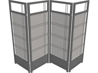 Oriental Panel 3D Model