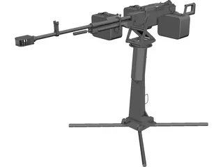 Kord Machine Gun 6P50-3 3D Model