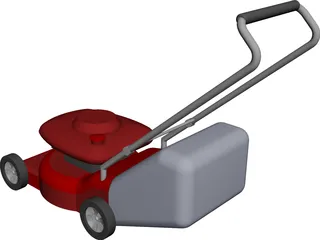 Lawn Mower CAD 3D Model