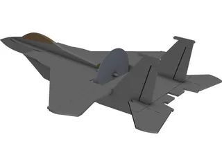 F-15 Eagle RC Foamy CAD 3D Model