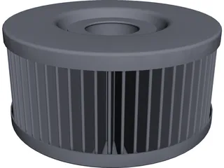 Air Filter CAD 3D Model
