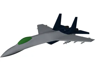 Sukhoi Su-27 Flanker 3D Model