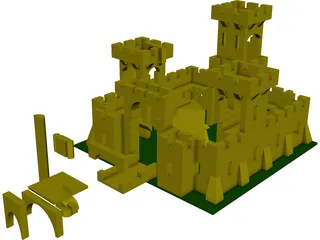 Lego Castle 3D Model