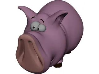 Pig Toy 3D Model