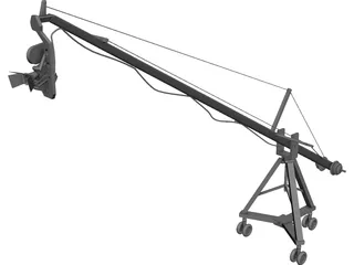 Camera on Crane 3D Model