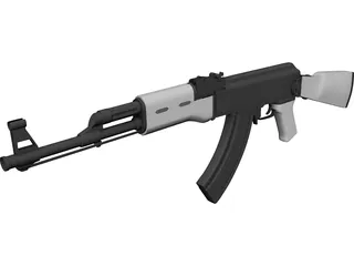 AK-47 3D Model 3D Preview
