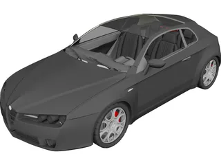 Alfa Romeo Brera (2005) 3D Model