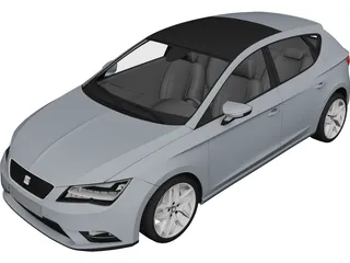 Seat Leon (2013) 3D Model