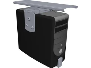 PC Desktop Case CAD 3D Model